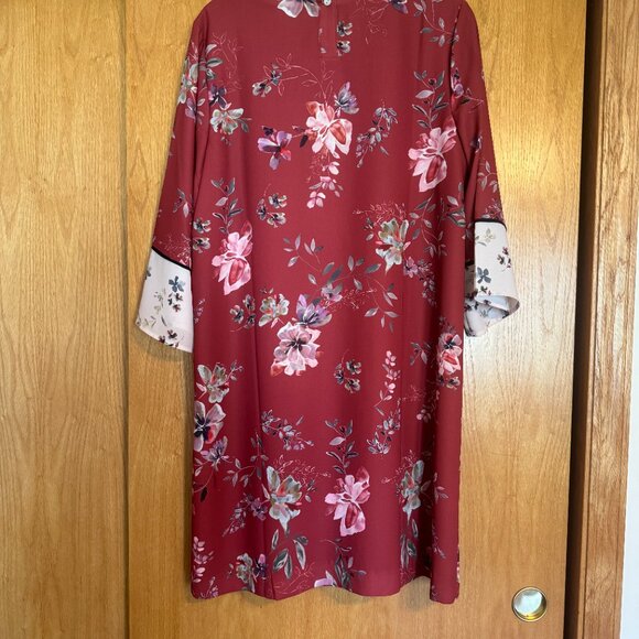 NWOT J JILL RUST MIDI DRESS SIZE LARGE - Picture 2 of 8